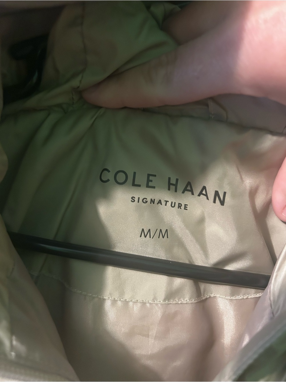 Cole Haan Signature puffer Jacket women’s medium tan color